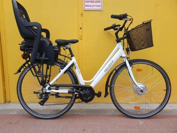 Használt 28"-os Neuzer Hollandia Basic E-trekking kerékpár, fehér Kép