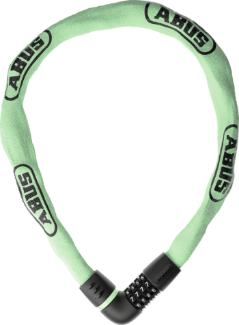 Tresor 6807 láncos, számzáras kerékpárzár, sage green, 110cm Kép
