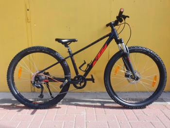 Használt 26"-os KTM Wildspeed Disc alu MTB kerékpár, fekete-narancs Kép