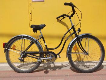 Használt 26"-os Schwinn Csepel Cruiser 6 női trekking kerékpár, fekete Kép