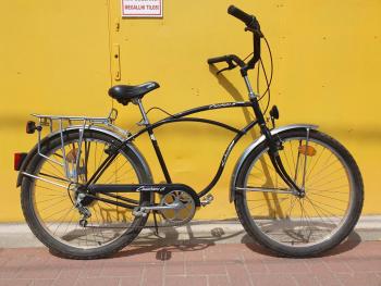 Használt 26"-os Schwinn Csepel Cruiser 6 trekking kerékpár, fekete Kép