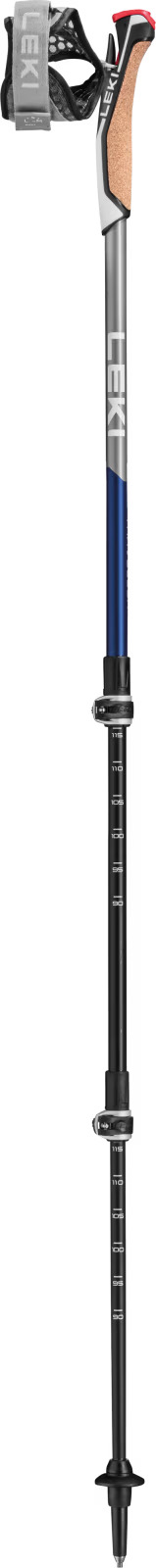 Traveller Carbon Nordic Walking teleszkópos túrabot, 90-130cm, midnight blue-anthracite-white Kép