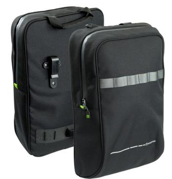 BFDP01 Commuter 2 részes kerékpáros táska, csomagtartóra, 18L, fekete Kép