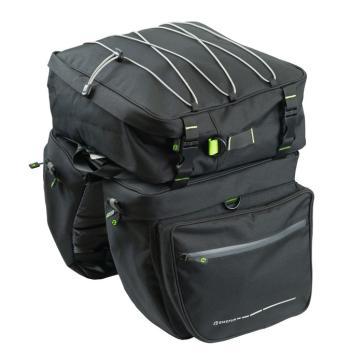 BFDP02 Voyager 3 részes kerékpáros táska, csomagtartóra, 32L, fekete Kép