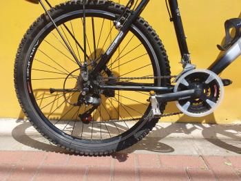 Használt 26"-os Active alu MTB kerékpár, ezüst-kék 2.Kép