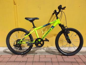 Használt 20"-as Rockrider ST 500 junior MTB kerékpár, neon sárga-fekete Kép