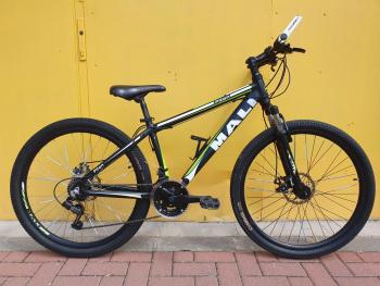 Használt 26"-os Mali Piton alu MTB kerékpár, fekete-zöld Kép
