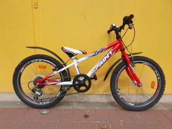 Használt 20"-as Sprint junior MTB, piros-fehér Kép