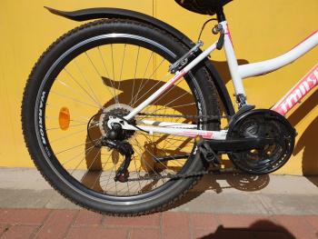 Használt 26"-os TransMontana MTB kerékpár, pink-fehér 2.Kép